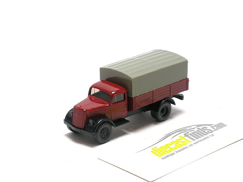 Opel Blitz 1940 Flatbed Truck with canvas dark red/grey