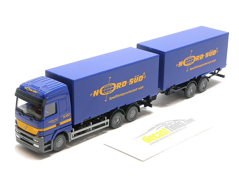 Mercedes-Benz Actros "Nord-Süd" truck with trailer blue