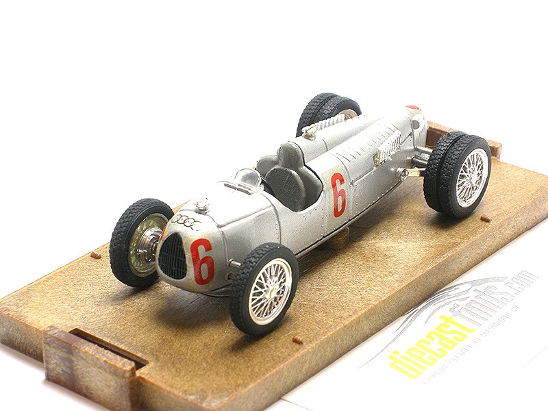 Auto Union Type C #6 Twin wheels 1936 silver