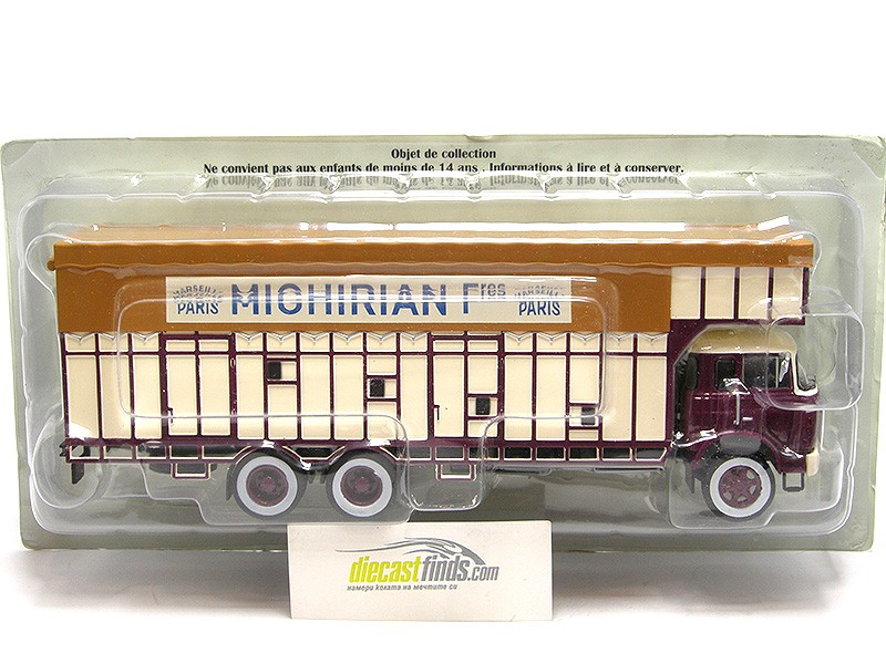 Berliet GPRK10 6x4 1968 Fruit & Vegetable Truck - violet/beige