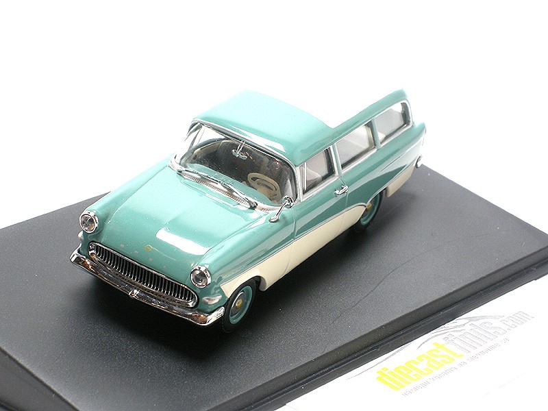 Opel Rekord P1 Caravan 1958 aquamarine/white