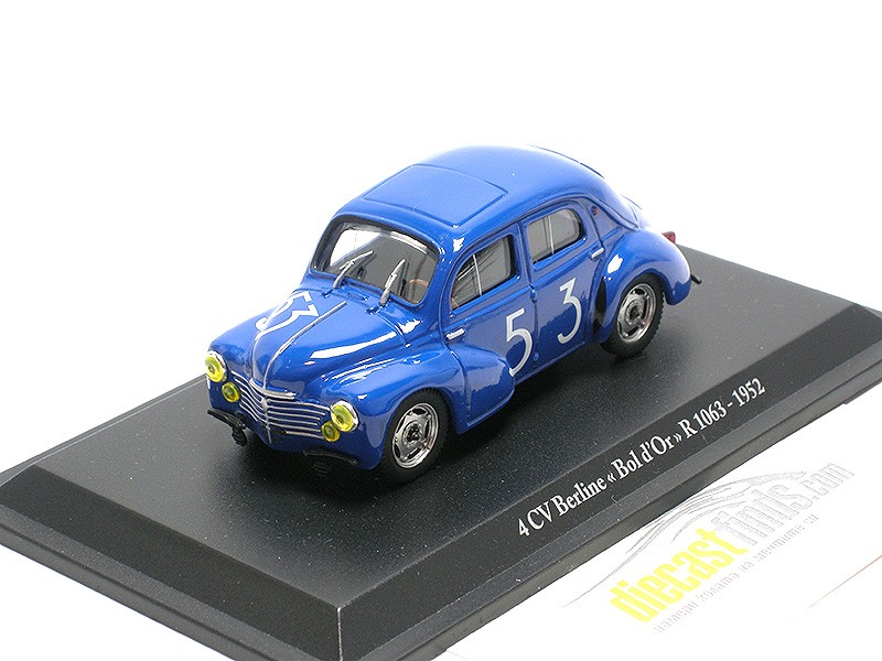 Renault 4CV #53 1953 Bol d'Or race blue