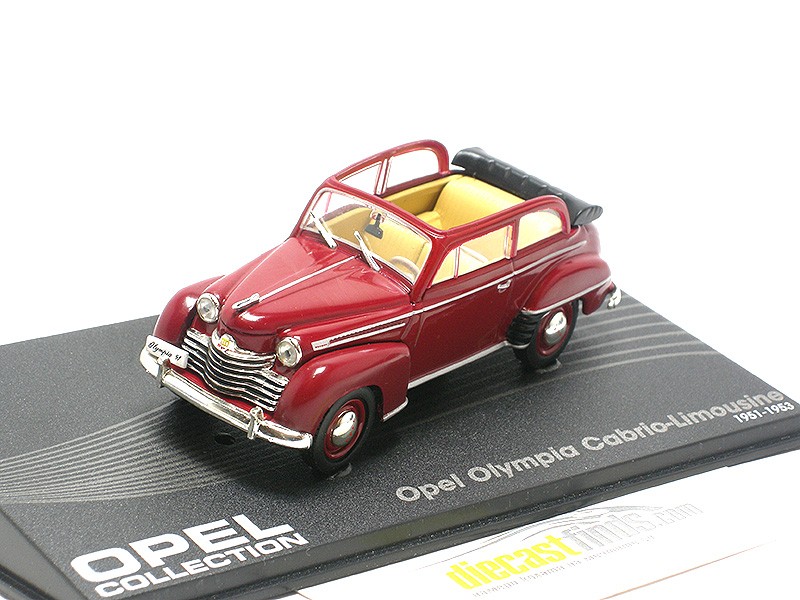 Opel Olympia Cabrio-Limousine 1951-1953 Burgundy red