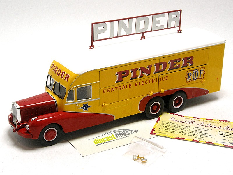 Bernard 28 Electrical Truck "Pinder Circus" 1951 yellow/red/white