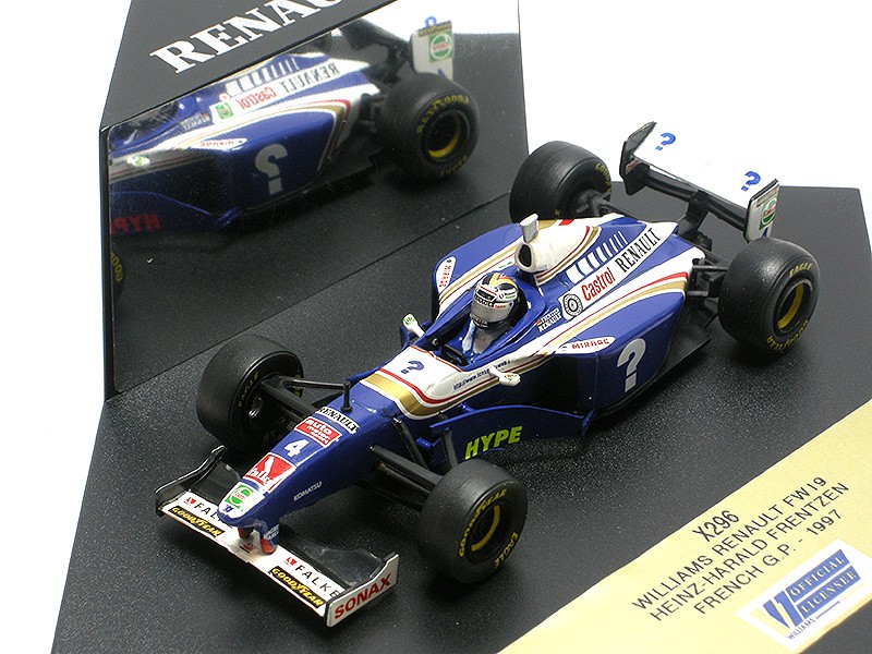 Williams Renault FW19 #4 Heinz-Harald Frentzen, French GP - 1997 blue/white