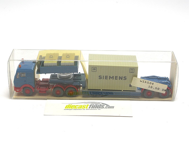 Mercedes-Benz low platform truck with Siemens Container