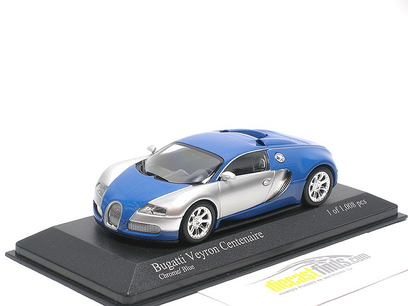 Bugatti Veyron Edition Centenaire 2009 Chrome / Blue 