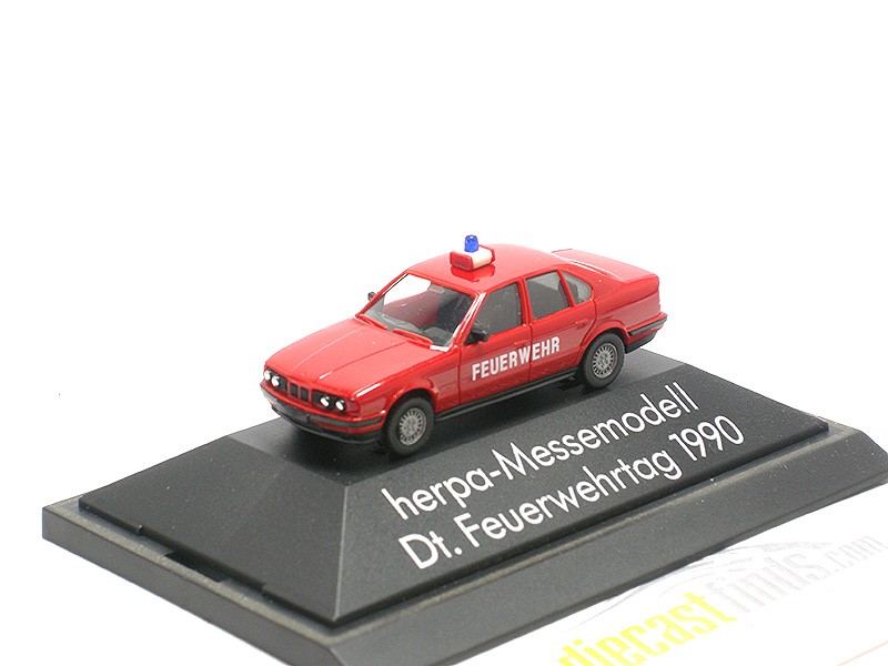 BMW 525i (E34) Sedan 1990 "German Fire Brigade Day" red