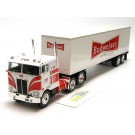 Peterbilt 352 Pacemaker Tractor & Trailer "Budweiser 1979 red, white, and silver